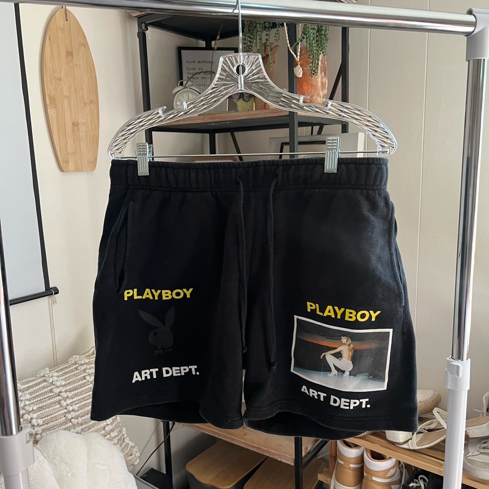 PLAYBOY Black Casual Shorts
